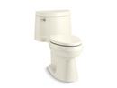 KOHLER Biscuit 1.28 gpf Elongated One Piece Toilet with Left-Hand Trip Lever 