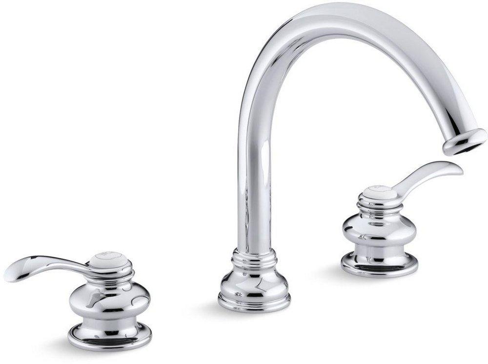 KOHLER Polished Chrome Two Handle Roman Tub Faucet Trim Only 