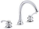 KOHLER Polished Chrome Two Handle Roman Tub Faucet Trim Only 