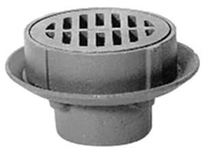 Zurn Push On Cast Iron Polished Bronze Floor Drain 