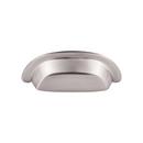 Cup Pull in Brushed Satin Nickel