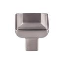 1-1/8 in. Zinc Alloy Square Knob in Brushed Satin Nickel