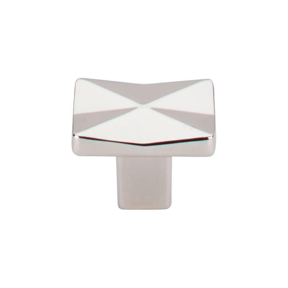 Top Knobs Polished Nickel Quilted Rectangle Knob 
