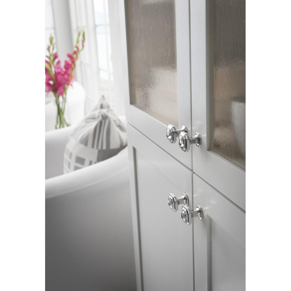 Top Knobs Polished Nickel 1-1/8 in. Crystal Emerald Knob 