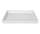 White 60X34X5 Center Acrylic Shower PAN White 