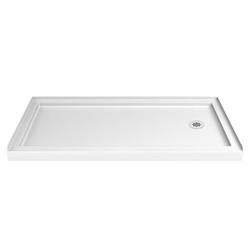60 in. x 32 in. Shower Base with Right Drain in White