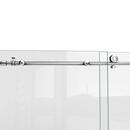 DreamLine Polished Stainless Steel 76 in. Frameless Sliding Shower Door 