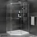 DreamLine Chrome 34X34X72 Clear Pivot Shower Door *PRISM Polished Chrome 