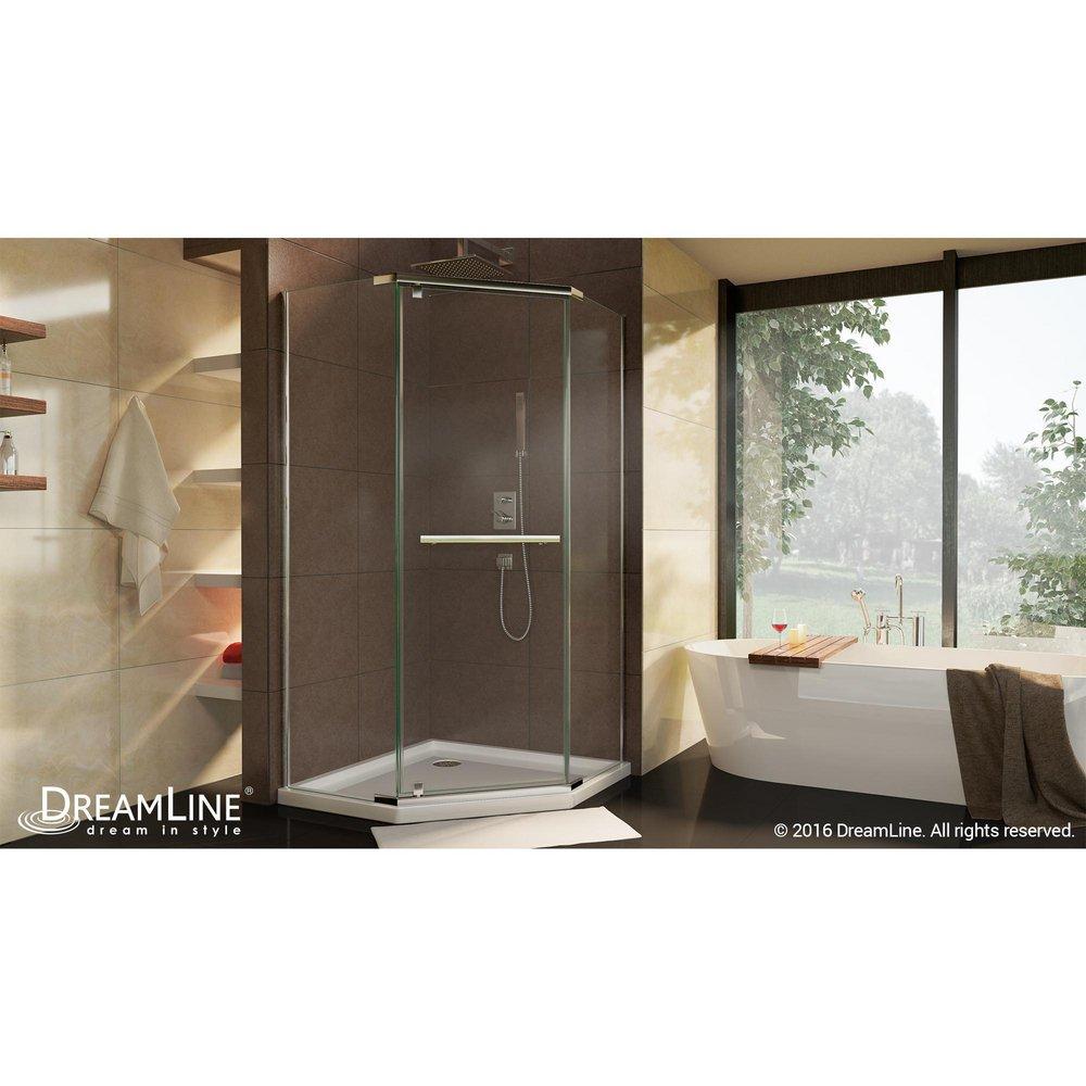 DreamLine Chrome 34X34X72 Clear Pivot Shower Door *PRISM Polished Chrome 