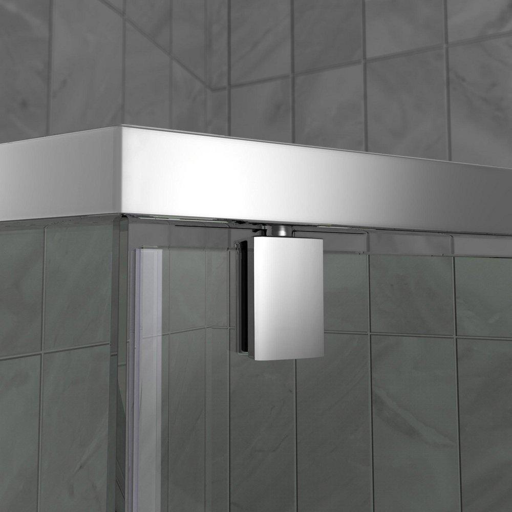 DreamLine Chrome 34X34X72 Clear Pivot Shower Door *PRISM Polished Chrome 