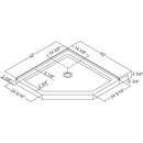 DreamLine White 42 in. Neo-angle Shower Base 