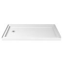 60 in. x 36 in. Shower Base with Left Drain in White