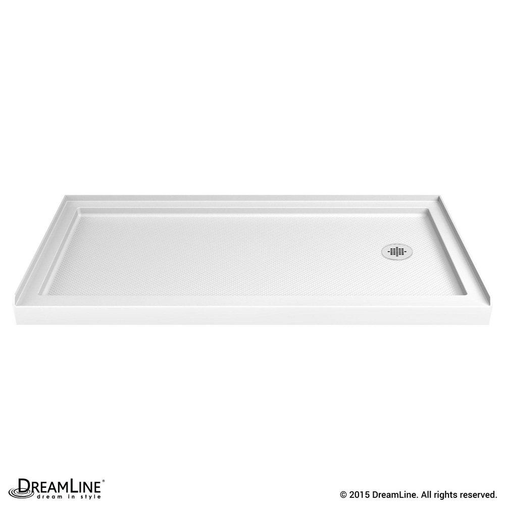 DreamLine White 36 in. Rectangle Shower Base 