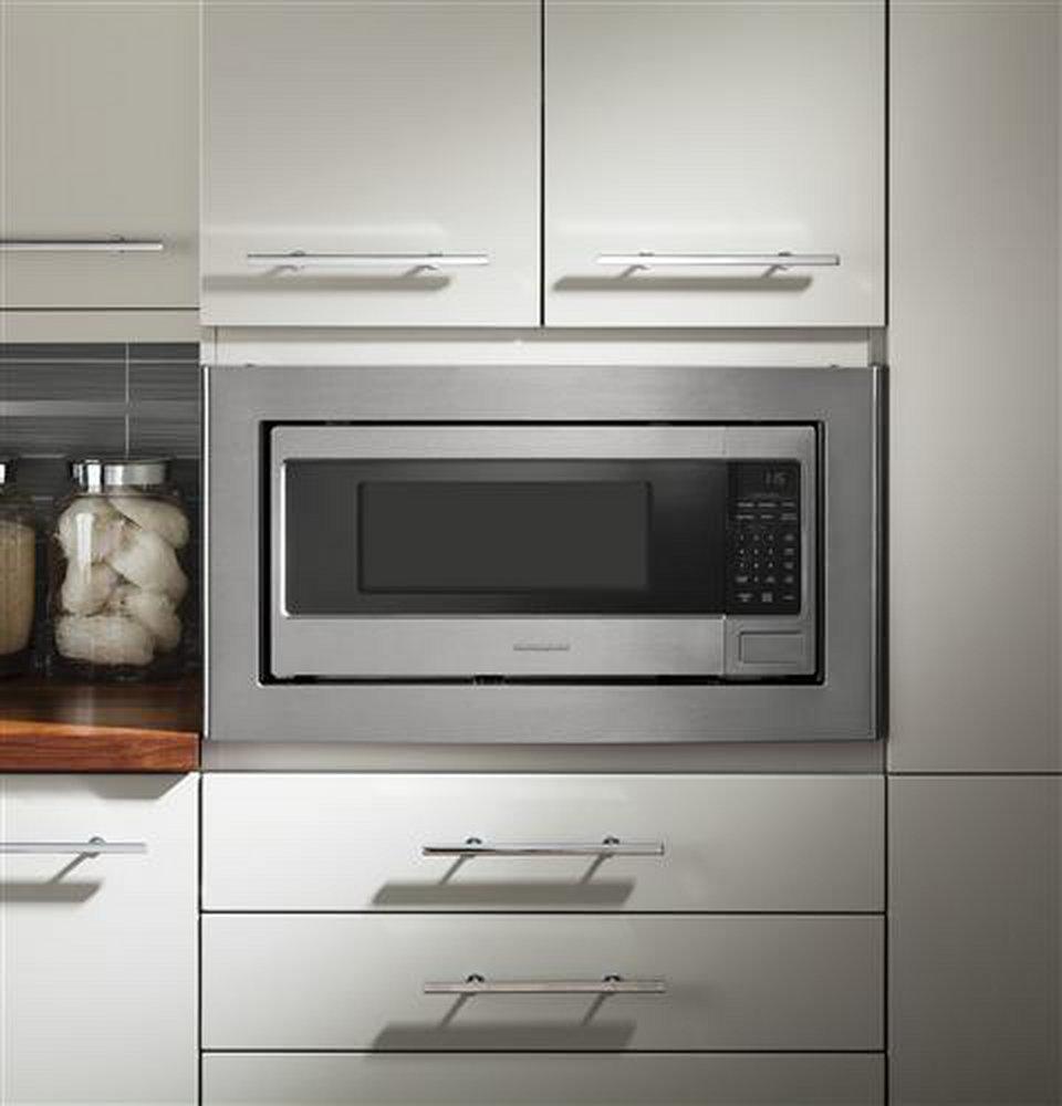 Monogram&reg; Stainless Steel 1.1 cu. ft. 800 W Countertop Microwave 