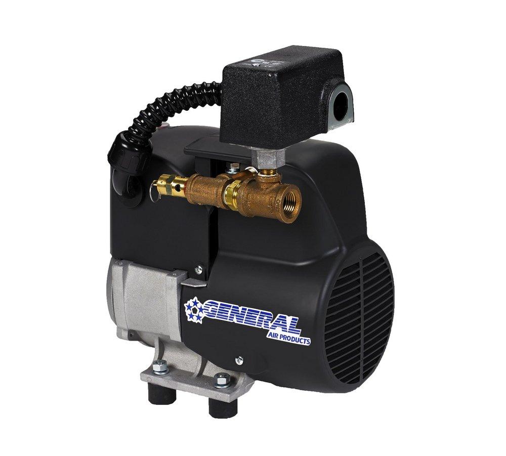 General Air Products Stainless Steel Quiet Riser Mounted Low Pressure Air Compressor 