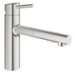 Single Handle Pull Out Kitchen Faucet in SuperSteel Infinity&trade;