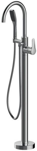 JACUZZI&reg; Chrome Single Handle Lever Floor Mount Filler 