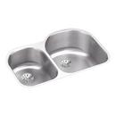 Elkay Lustrous Satin 31.25X10 Double Bowl Stainless Steel Undercounter Kitchen SINK Kit 