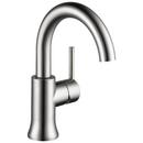 Delta Faucet Brilliance&reg; Stainless Single Handle Monoblock Bathroom Sink Faucet with Metal Pop-Up Drain Assembly 
