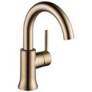 Delta Faucet Brilliance&reg; Champagne Bronze Single Handle Monoblock Bathroom Sink Faucet with Metal Pop-Up Drain Assembly 