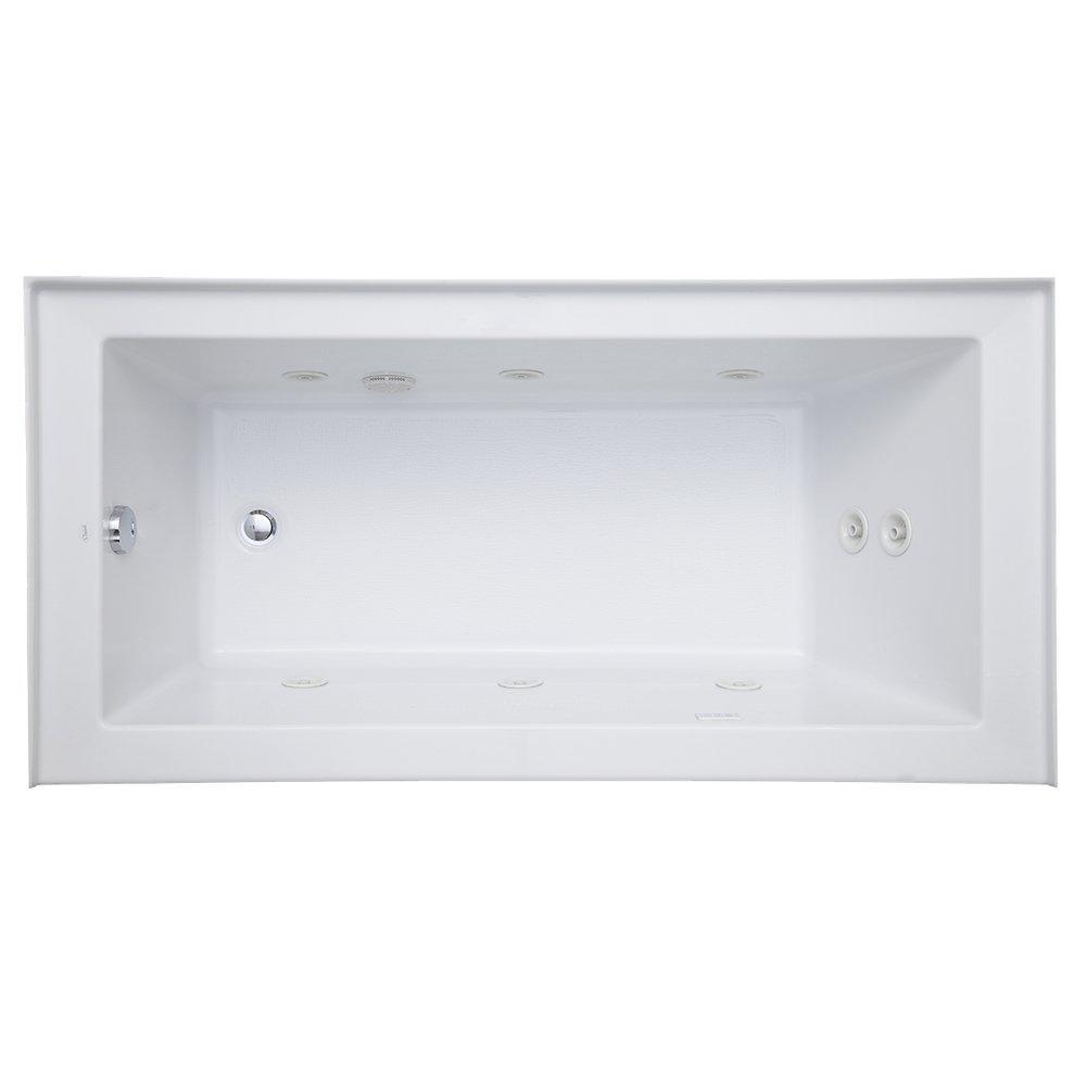 Signature Hardware White 60 x 32 in. Whirlpool Alcove Bathtub Left Drain 
