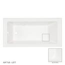 60 in. x 30 in. Whirlpool Alcove Bathtub with Left Drain in White