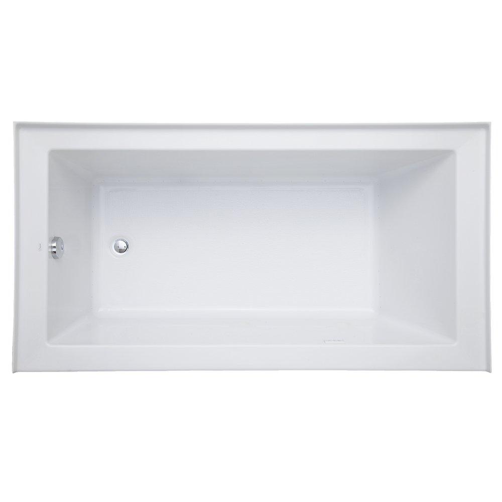 Signature Hardware White 60 x 32 in. Air Bath Alcove Bathtub Left Drain 