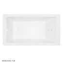 66 x 36 in. Whirlpool Drop-In Bathtub with End Drain in White