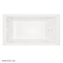 Signature Hardware White 72 x 36 in. Whirlpool Drop-In Bathtub with End Drain 
