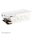 Signature Hardware White 72 x 36 in. Whirlpool Drop-In Bathtub with End Drain 