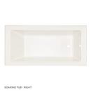 Signature Hardware Biscuit 60 x 30 in. Soaker Alcove Bathtub in Biscuit 