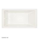 Signature Hardware Biscuit 60 x 32 in. Drop-in Acrylic Soaker Bathtub with End Drain 
