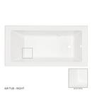 60 in. x 30 in. Whirlpool Alcove Bathtub with Right Drain in White
