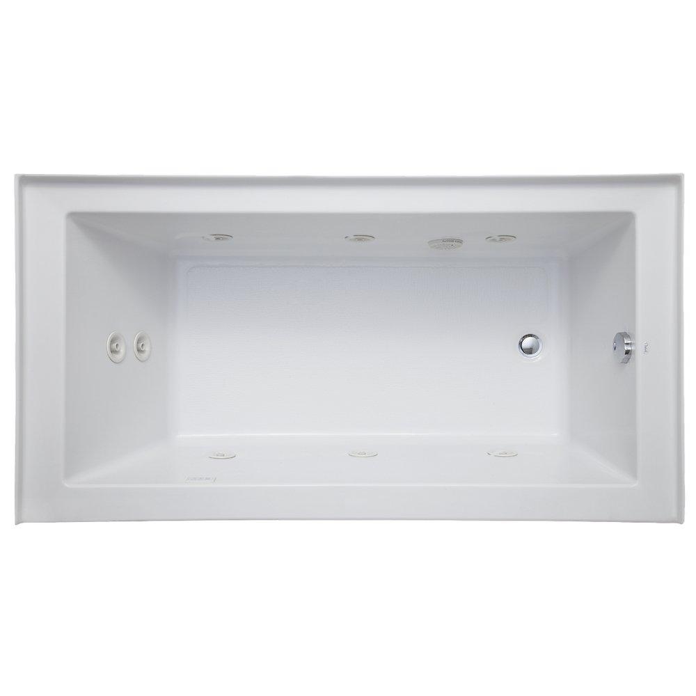 Signature Hardware White 60 x 32 in. Whirlpool Alcove Bathtub Right Drain 