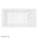 Signature Hardware White 60 x 36 in. Whirlpool Drop-In Bathtub with End Drain 