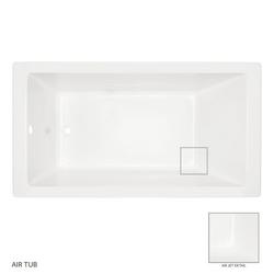 66 x 36 in. Air Bath Drop-In Bathtub with End Drain in White