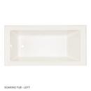 Signature Hardware Biscuit 60 x 30 in. Soaker Alcove Bathtub in Biscuit 