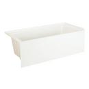 Signature Hardware Biscuit 60 x 30 in. Soaker Alcove Bathtub in Biscuit 