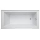 Signature Hardware White 60 x 30 in. Soaker Alcove Bathtub with Drain in White 