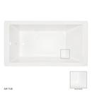 60 x 32 in. Air Bath Drop-In Bathtub End Drain in White