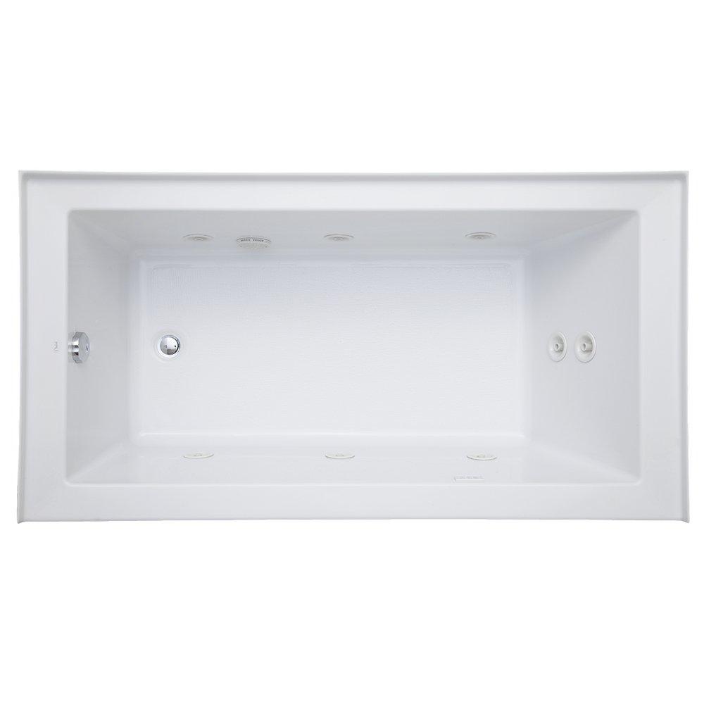 Signature Hardware White 60 x 32 in. Whirlpool Alcove Bathtub Left Drain 