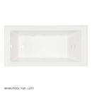Signature Hardware White 60 x 32 in. Whirlpool Alcove Bathtub Left Drain 