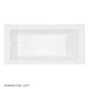 Signature Hardware White 60 x 30 in. Alcove Soaker Bathtub with Drain in White 