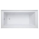 Signature Hardware White 60 x 30 in. Alcove Soaker Bathtub with Drain in White 