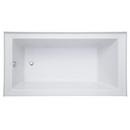 Signature Hardware White 60 x 32 in. Three Wall Alcove Soaker Bathtub with Drain in White 