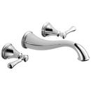 Delta Faucet Chrome Two Handle Widespread Bathroom Sink Faucet 