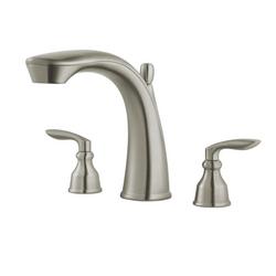 Two Handle Roman Tub Faucet in Brushed Nickel (Trim Only)
