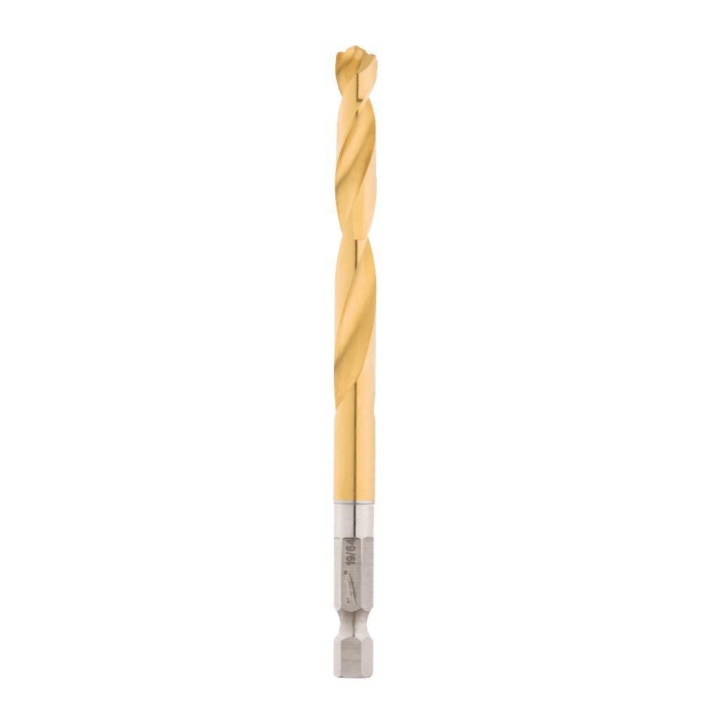 19/64 SHOCKWAVE IMPACT DUTY RED HELIX TITANIUM DRILL BIT 