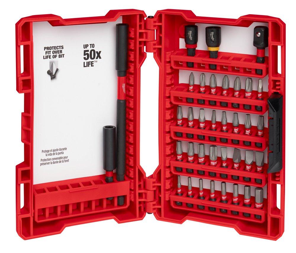 Milwaukee&reg; Silver 1/4 x 1/4 in. Hex Driver 36 Piece 