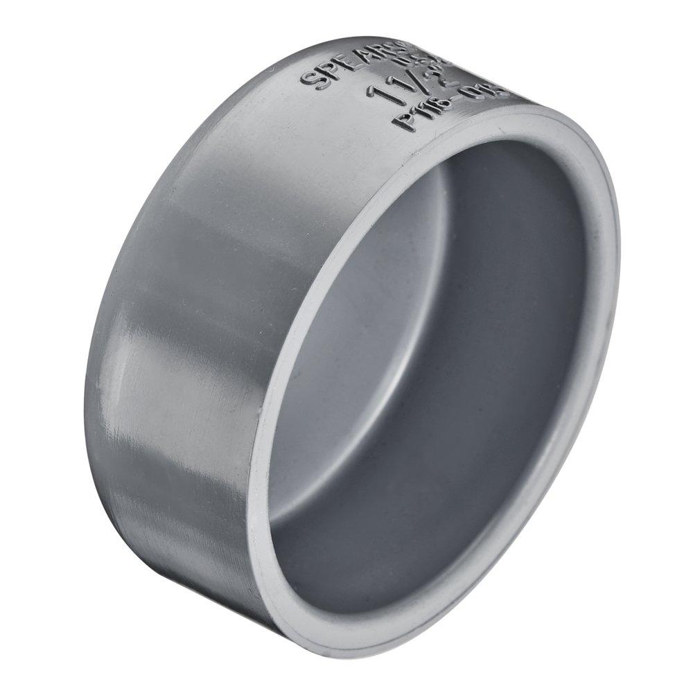 Spears&reg; Manufacturing Company Grey Hub Schedule 40 CPVC Laboratory Waste Cap 